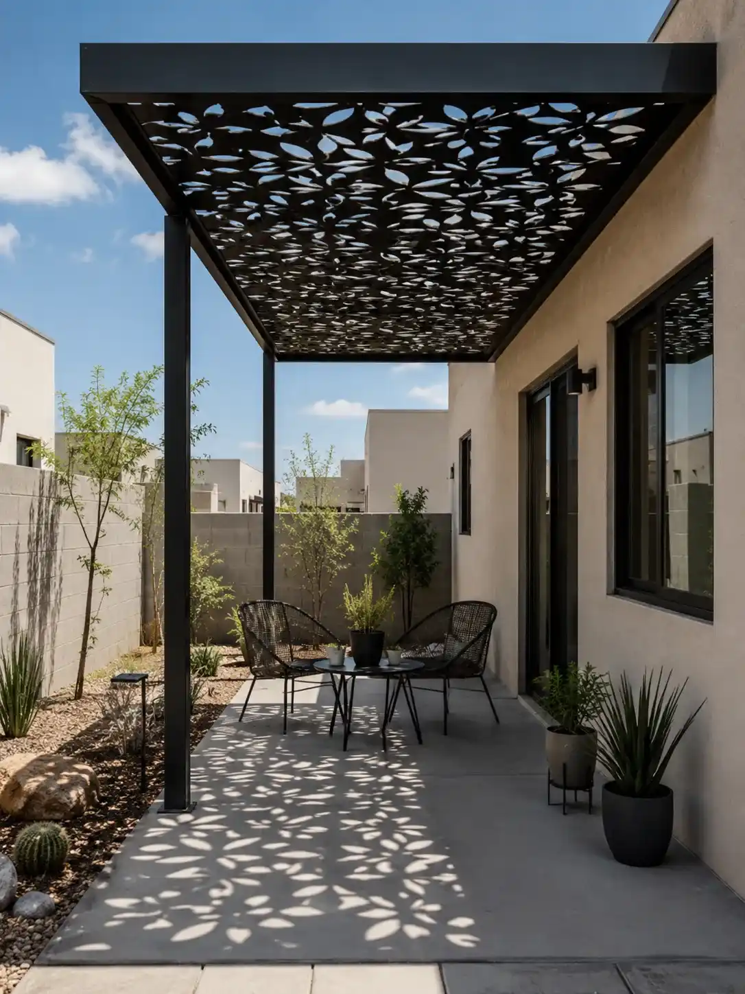 Pérgolas con Celosías metálicas en Ciudad Juárez (1)